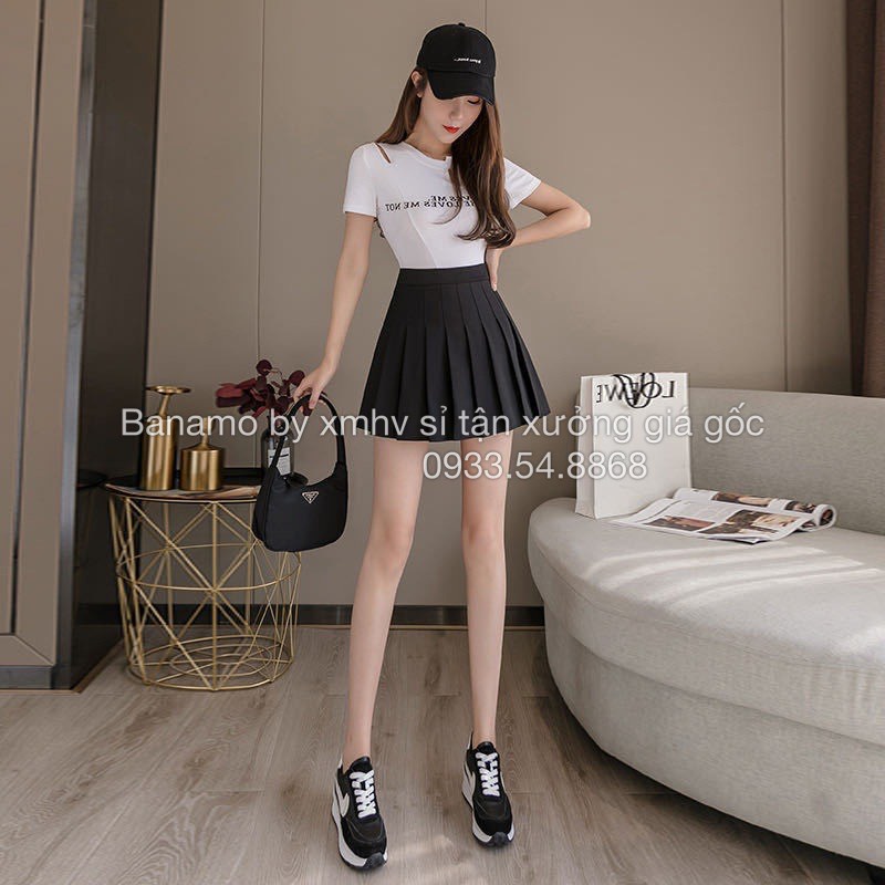 Chân váy xếp ly cực đẹp thời trang Banamo Fashion 5314