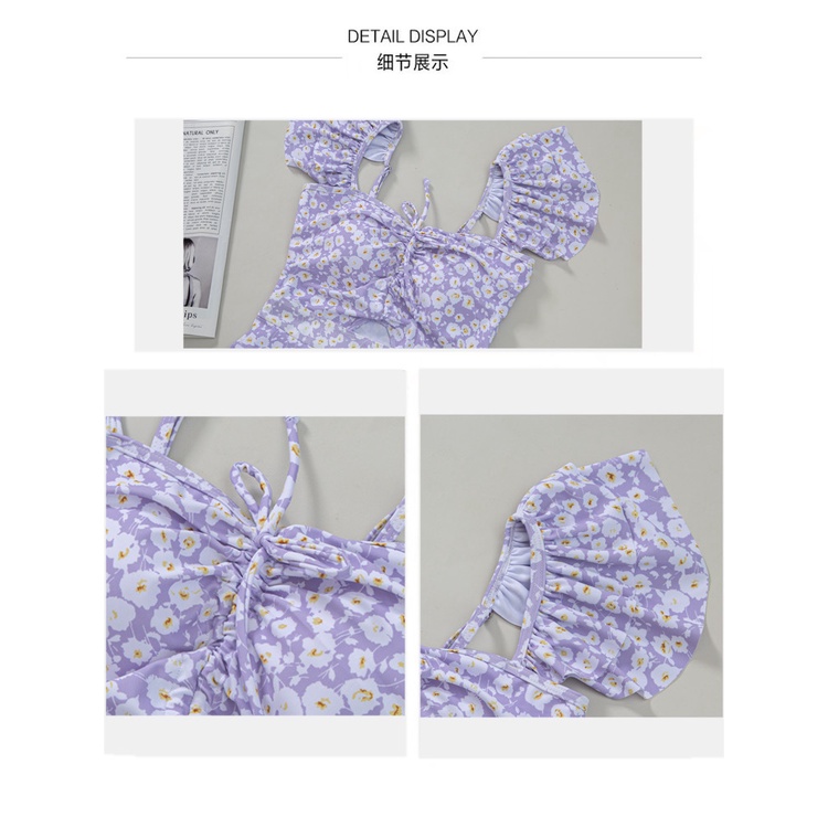 Bikini 1 mảnh liền thân váy kín đáo Hàn Quốc đẹp Quảng Châu nhiều màu che khuyết điểm 028315 A-1.1