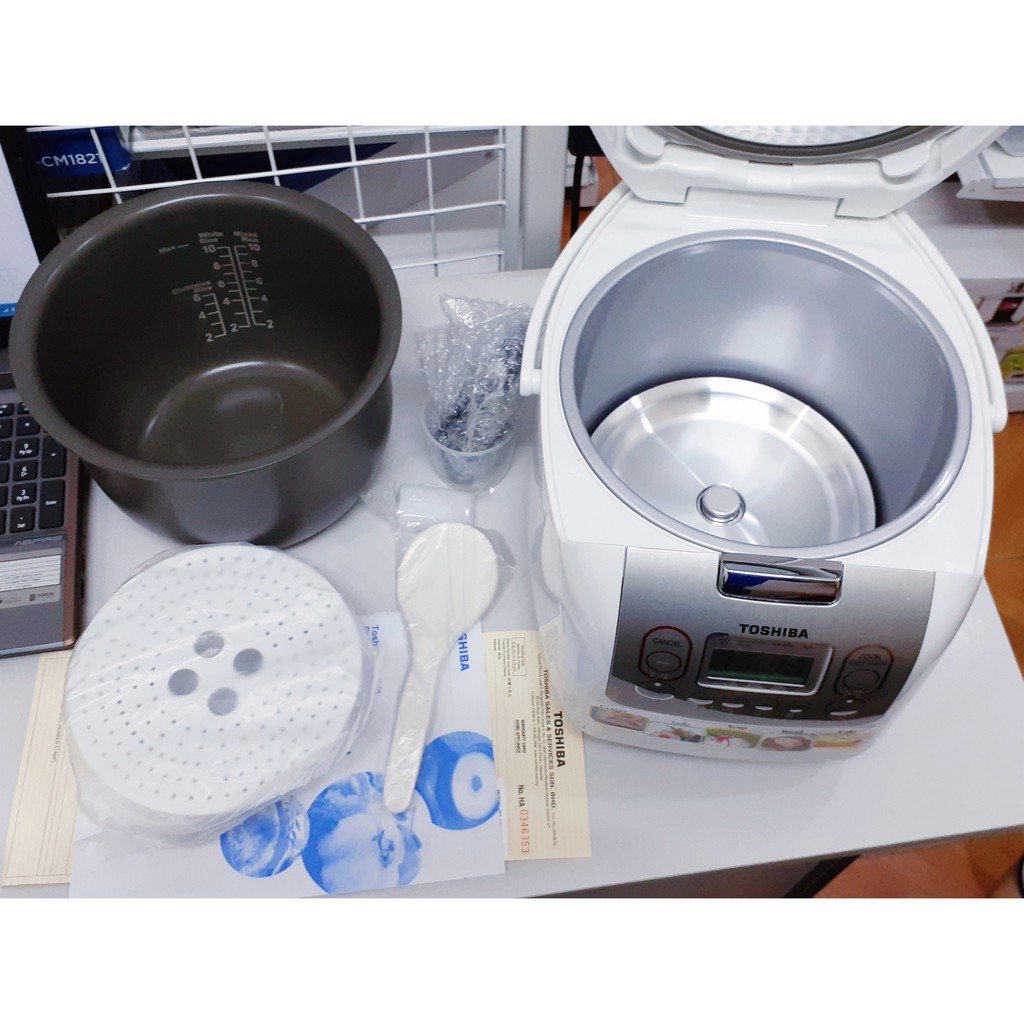 Nồi cơm điện tử Toshiba RC-18NMF/NTF (1.8L) và RC-10NMF/NTF (1.0L), hàng Thái Lan, BH 12 tháng | BigBuy360 - bigbuy360.vn