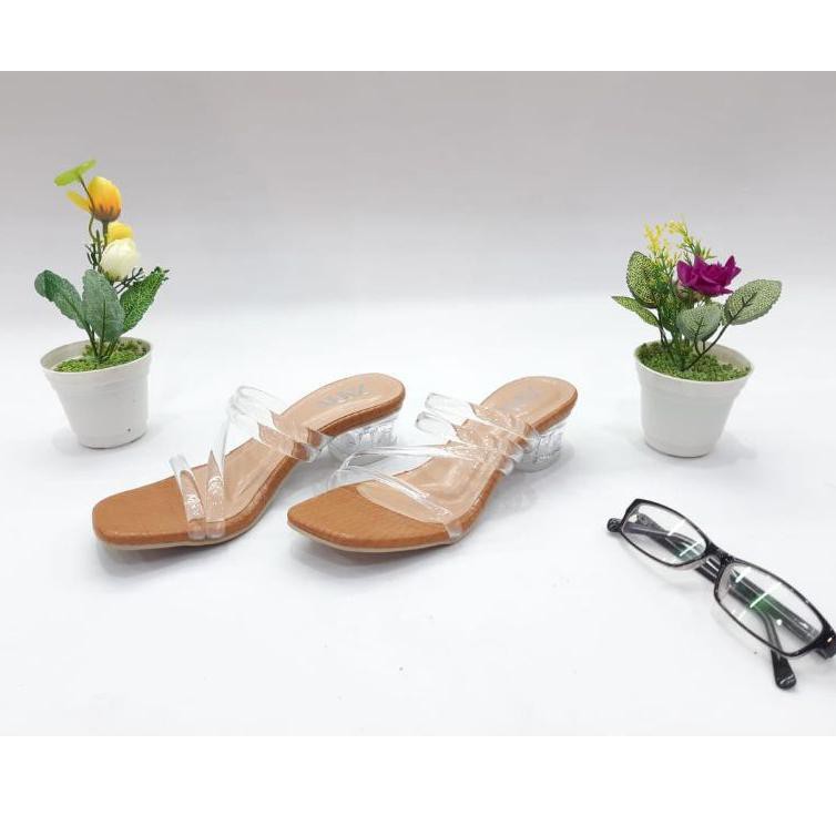 Zara Giày Sandal 3cm Quai Ngang Họa Tiết Da Cá Sấu Thời Trang 5