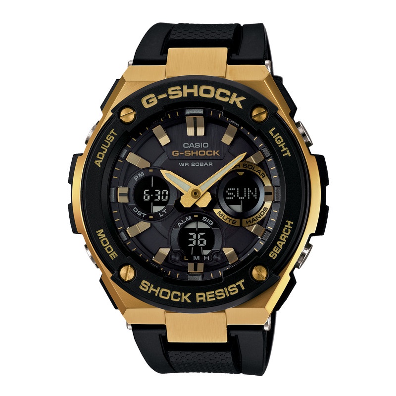 Đồng Hồ Nam Dây Nhựa Casio G-Shock GST-S100G-1A Chính Hãng - GST-S100G-1ADR Pin Năng Lượng Mặt Trời