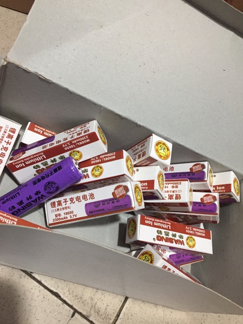 Pin sạc đèn 3.7V chính hãng 100% WASING