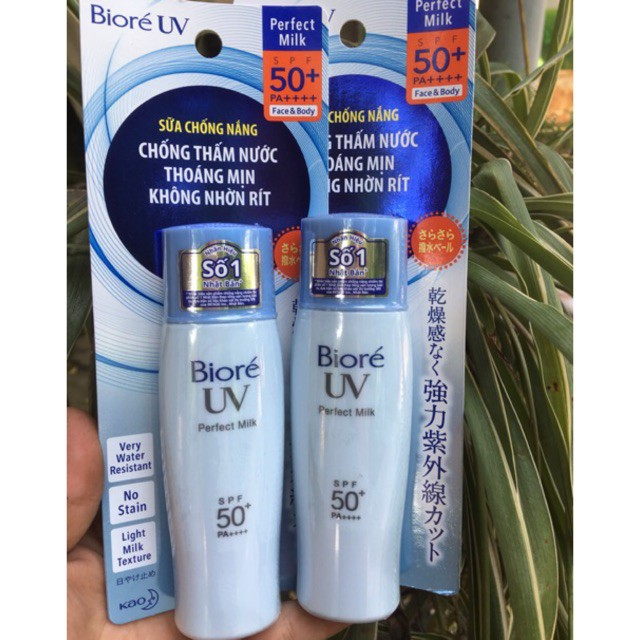 kem sữa chống nắng biore chống thấm nước 30ml