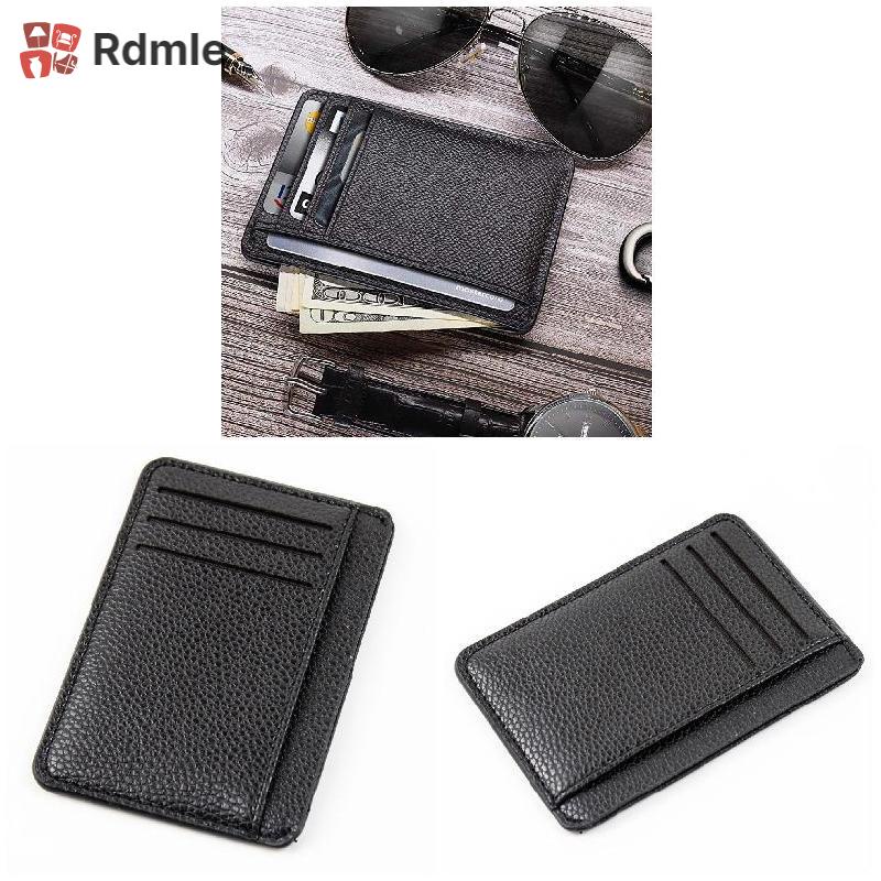 Bóp Da pu Màu Trơn Có Khoá Kéo Cho Nam Ví