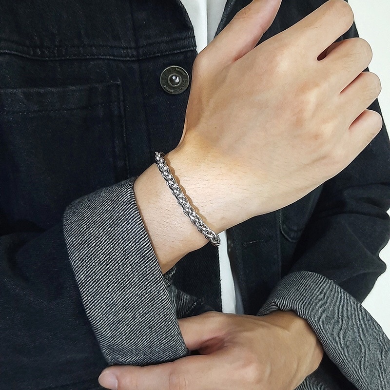Lắc xích tròn basic - Nova Basic Chain Braclet - Vòng tay nam nữ Unisex - Phong cách Hàn Quốc cá tính
