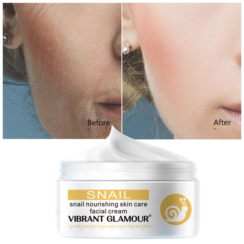 Kem dưỡng da VIBRANT GLAMOUR chiết xuất ốc sên Collagen và Hyaluronic Acid chống nếp nhăn chống lão hóa dưỡng da 30g