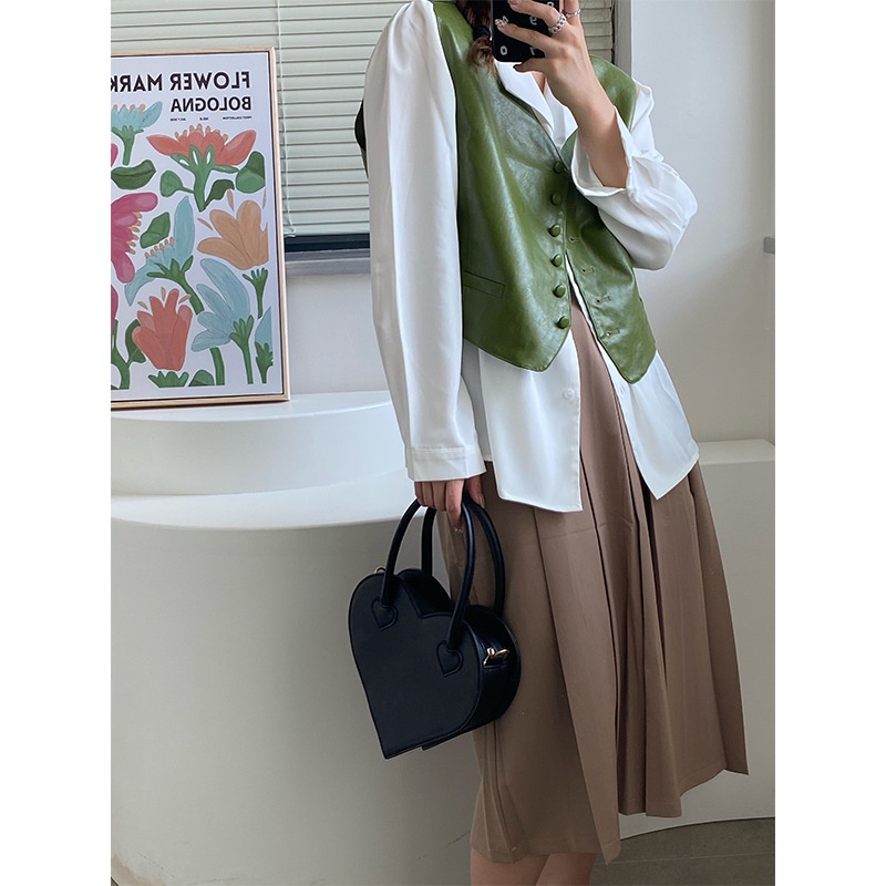 Túi Xách Màu Đen Phong Cách Retro Thời Trang 2022 Cho Nữ