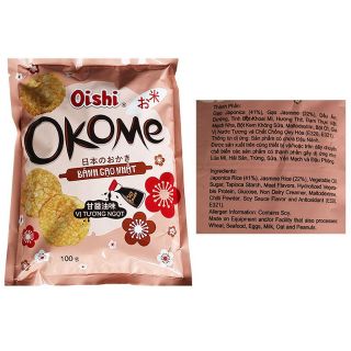 Bánh Gạo Nhật Okome Oishi Vị Tương Ngọt 100G