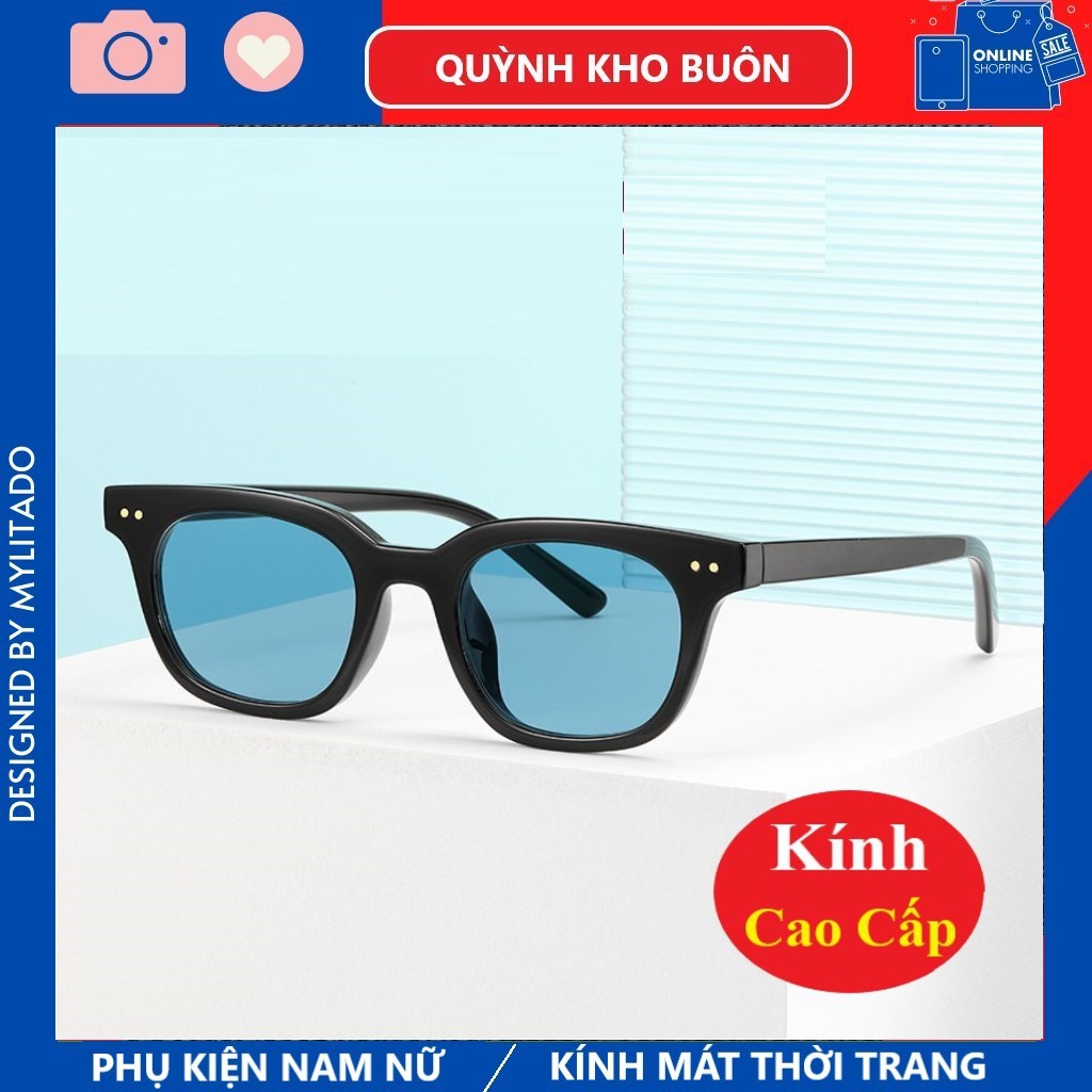 Kính mát nam nữ Cao Cấp xuất xịn - màu sắc thời trang ( Bản đẹp có chữ khắc laser ) 3331
