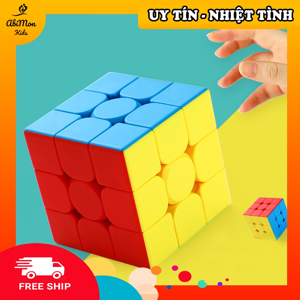 Bộ Rubik 3x3 Lập Phương (QY SpeedCube) ☘️ Montessori cao cấp ✨ (Đồ chơi Gỗ - Đồ chơi Giáo Dục - An toàn - Thông minh)
