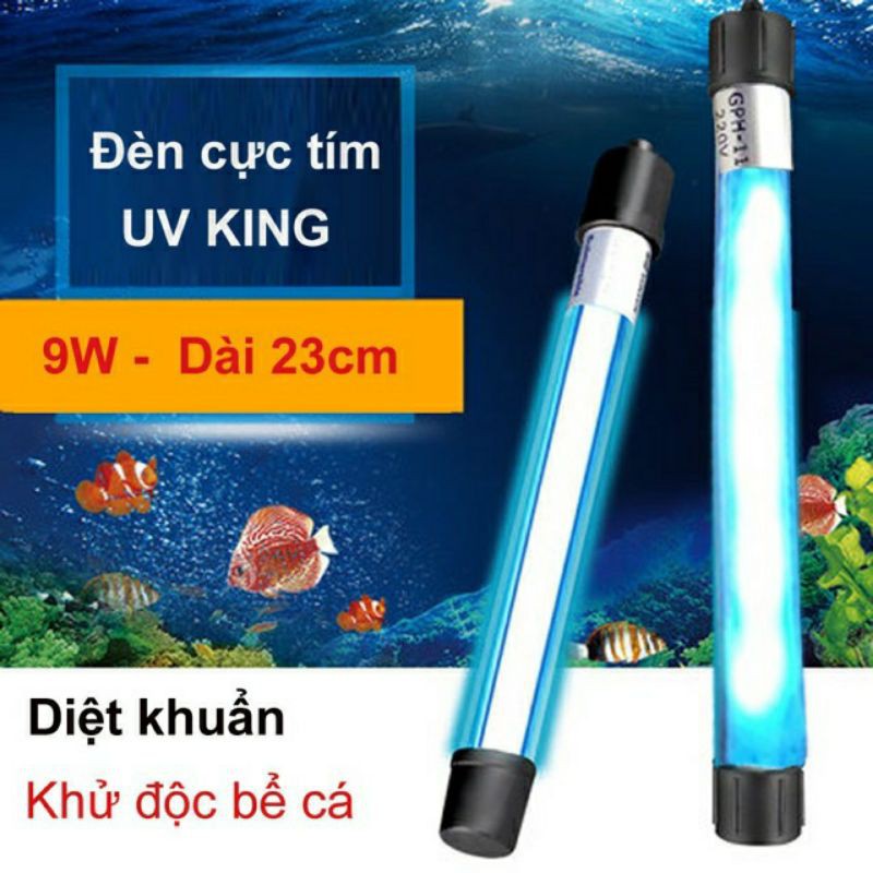 Đèn UV Đủ Size Diệt Tảo Diệt Khuẩn Cho Bể Cá Sterilization King (Hàng Công Ty)