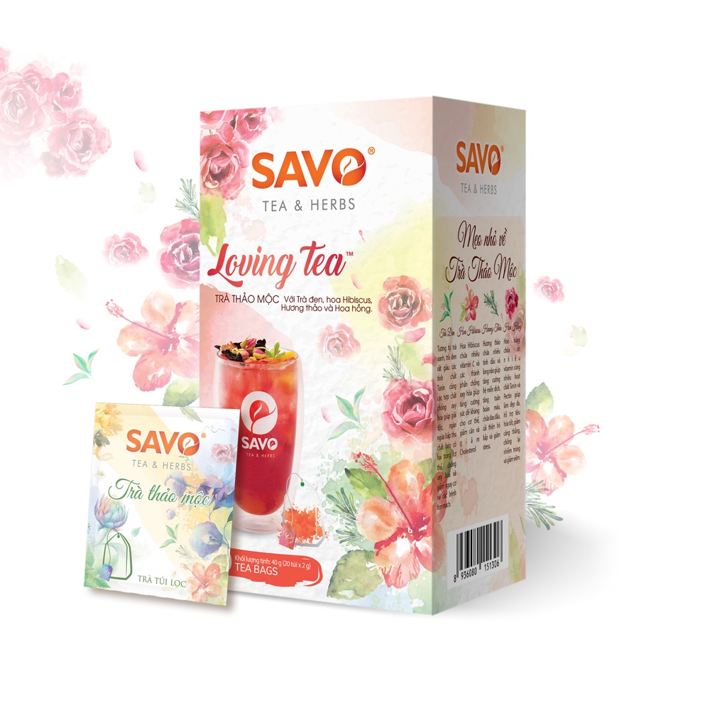 Trà savo loving tea 20 gói x 2g KPHUCSINH - Hàng Chính Hãng