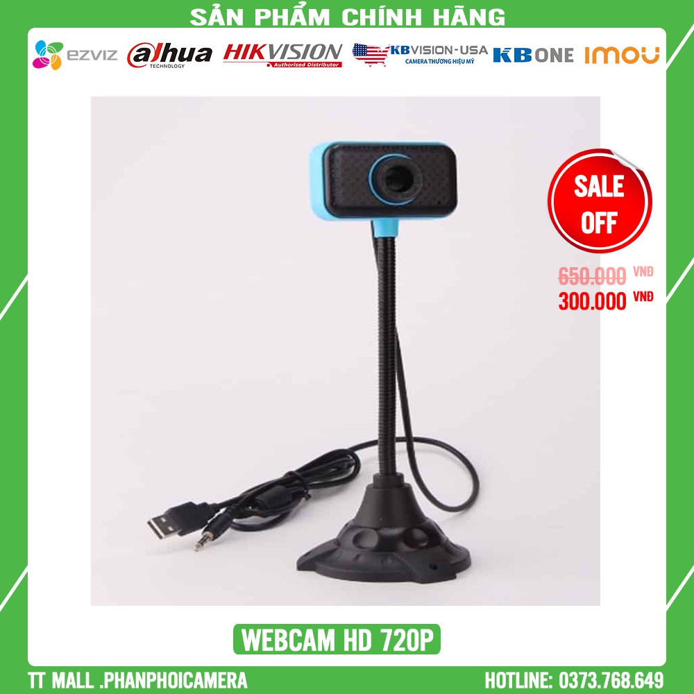 Webcam Chân Cao 720P HD Có Mic – Webcam