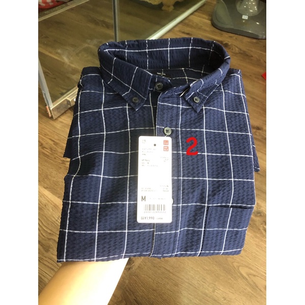 Áo sơ mi nam cộc tay uniqlo chính hãng