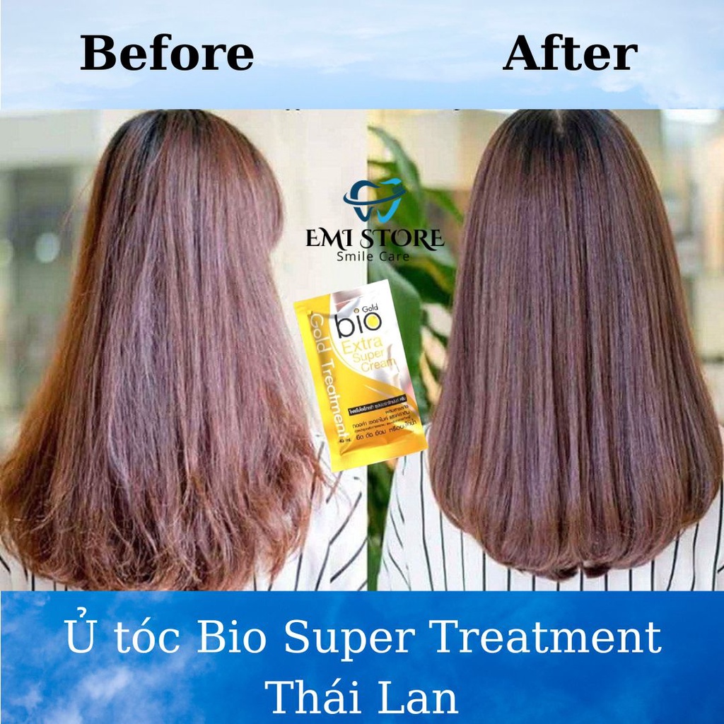 Ủ Tóc Bio Super Treatment Cream 30ml. Hàng nhập khẩu Thái Lan - Phục hồi tóc hư tổn và dưỡng tóc suôn mượt tự nhiên