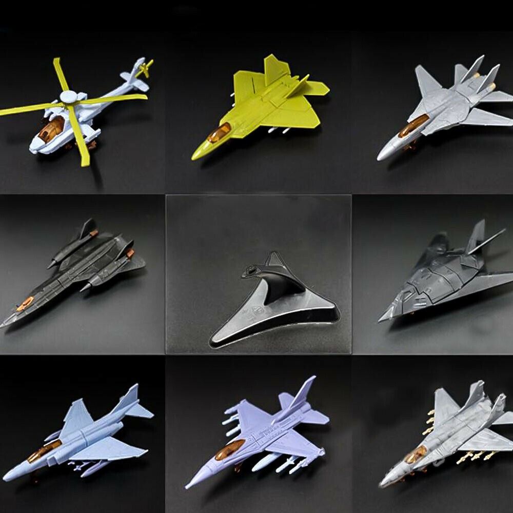 Đồ chơi mô hình máy bay tiêm kích MiG-29, F4, F16, F22, Lockheed F-117, trực thăng AH64, Mô hình lắp ráp 4D nhựa cao cấp
