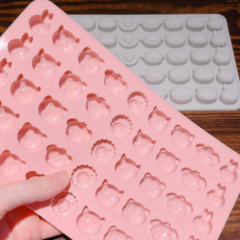 Khuôn Silicone Làm Đá/ Socola/ Kẹo Dẻo/ Rau Câu, Loại Tốt Dày Dặn Sắc Nét