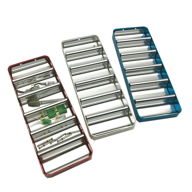 Dental Bur Holder Block Sterilizer Case Disinfection Endo Box Rack For Dentist