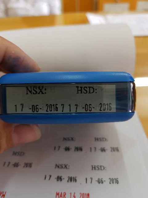Dấu dập Date NSX - HSD 💕SHINY S310A💕 chính hãng, định dạng tiếng việt dd/mm/yyyy