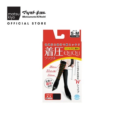 Vớ lửng ngang đầu gối, co dãn dễ di chuyển Matsukiyo QUQU loại dày size S-M 1 đôi