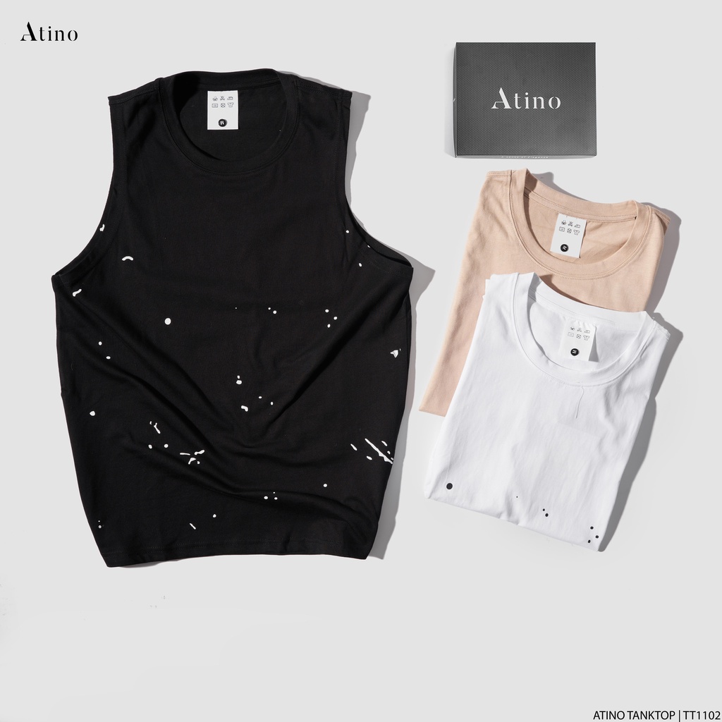 Áo Tank Top Nam STAR ATINO Chất Cotton Thoáng Mát form Regular TT1102