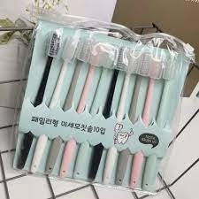 sét 10 bàn chải xuất nhật cho cả gia đình túi ZIp