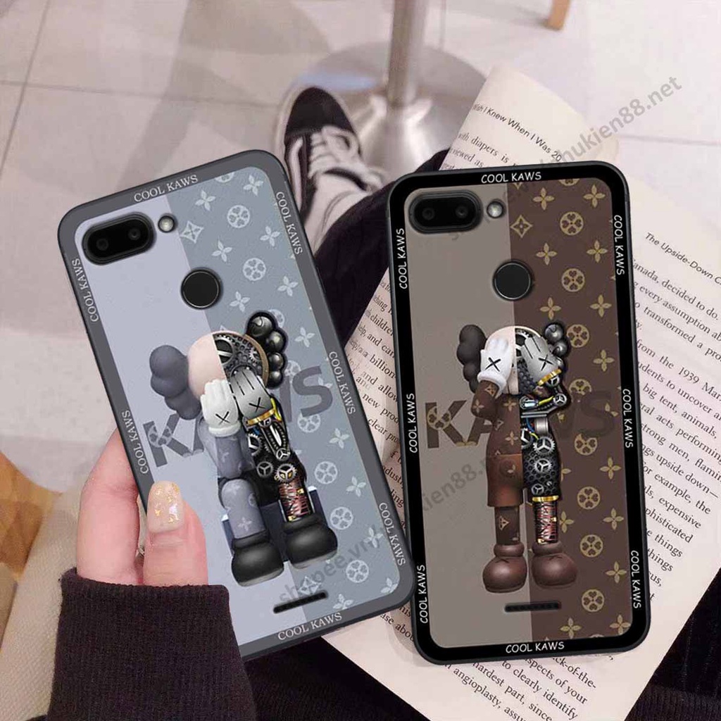 Ốp Xiaomi Redmi 6 bear, k@ws thương hiệu phong cách ốp lưng thời trang cao cấp