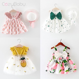 Đầm công chúa bé gái Đầm tập đi3D Wings chấm không tay có mũ