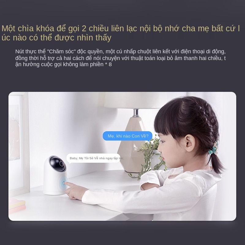 Huawei Smart Choice HQ8 AI Puffin Camera 360 độ HD nhìn toàn cảnh ban đêm qua mạng không dây