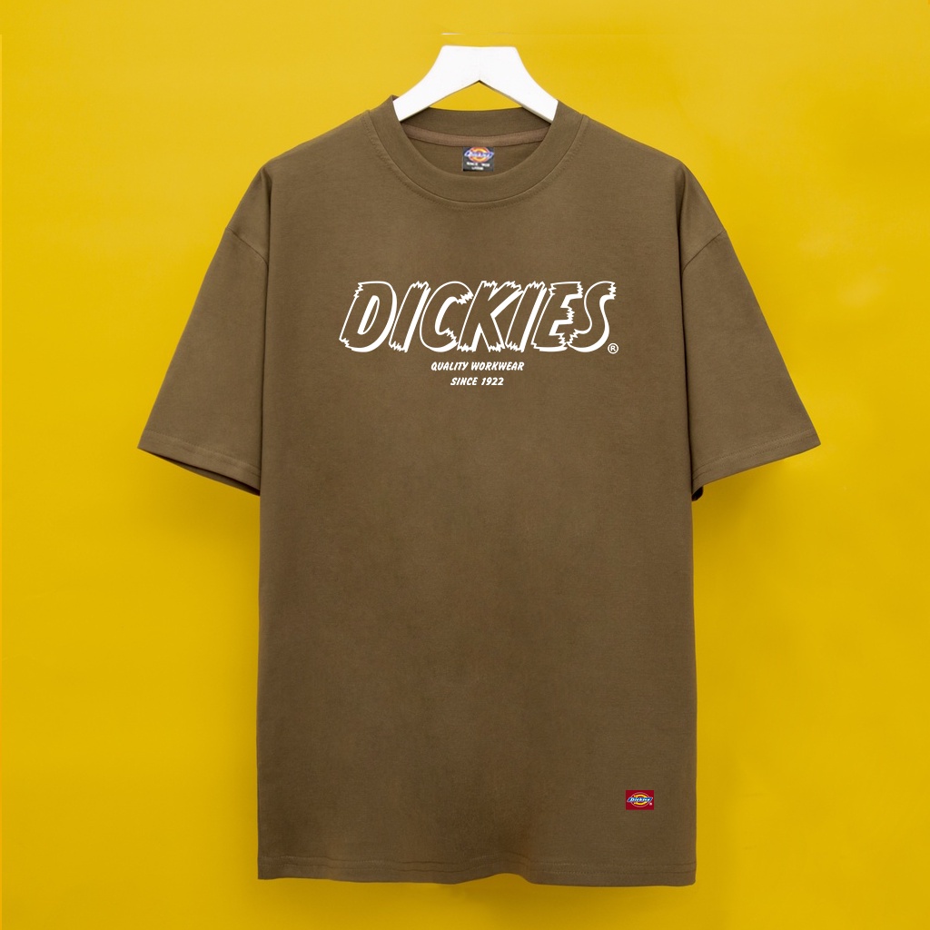 Áo Thun Dickies Chữ Outline Quality Work form rộng -T-Shirt Dickies cao cấp-DK29-Streetwears SG