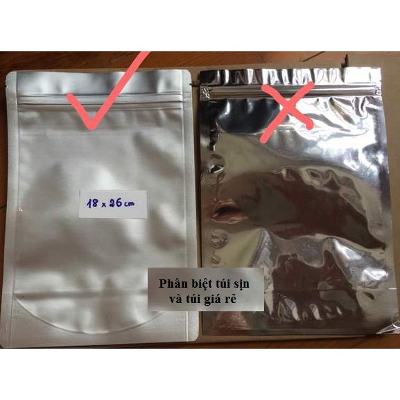 1kg Túi zipper đáy đứng