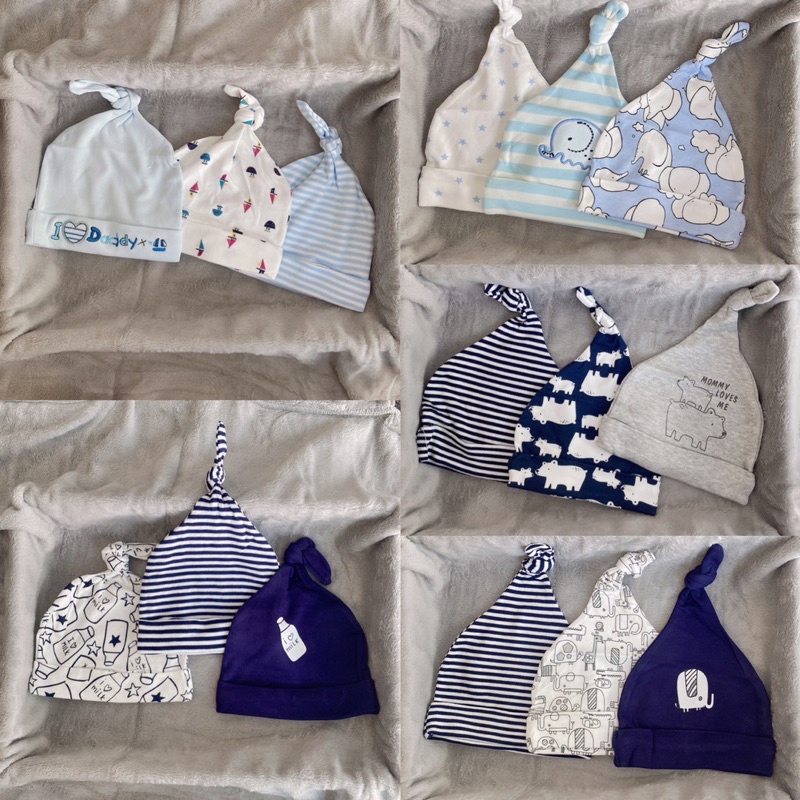 Sét 3 Mũ Momcare Đủ Màu Cho Bé Chất Liệu Cotton Co Giãn