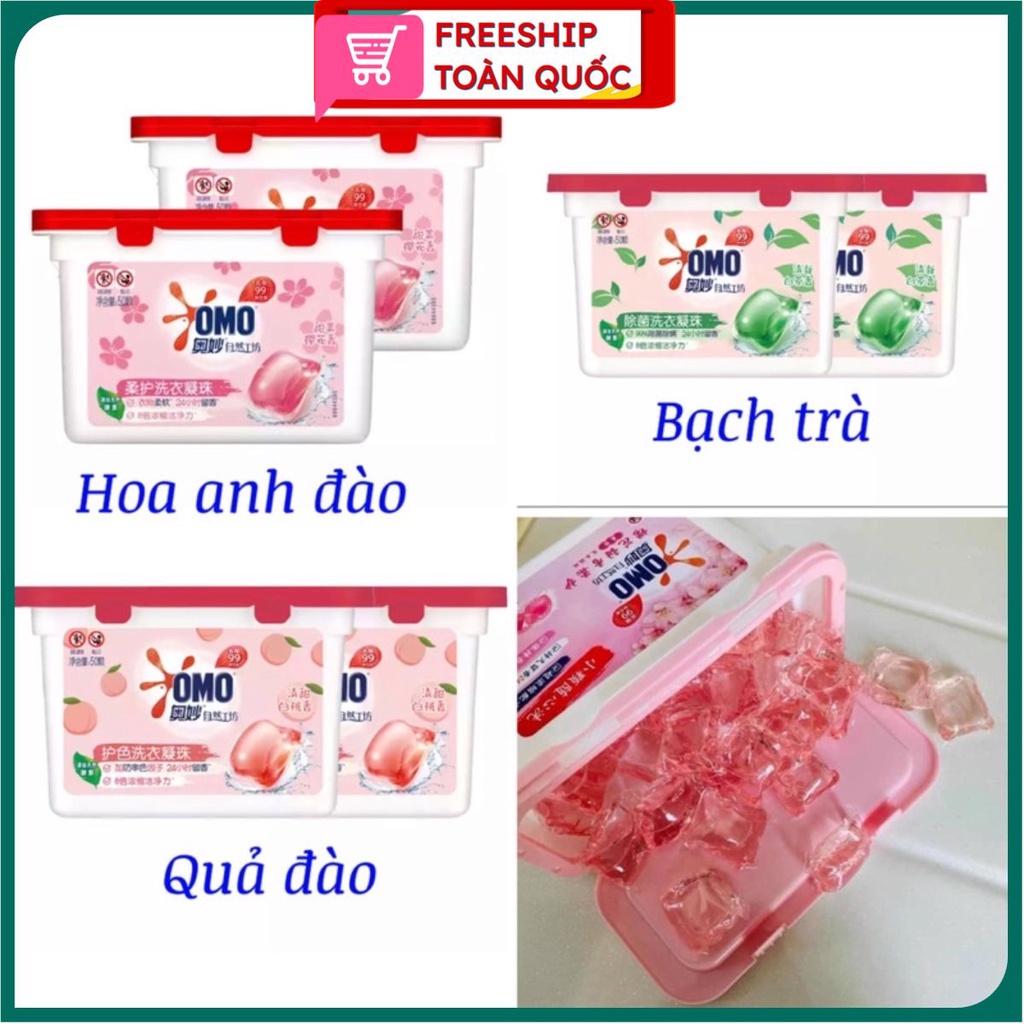PVN32960 Viên giặt OMO đánh bay vết bẩn, lưu hương bền lâu T2 .