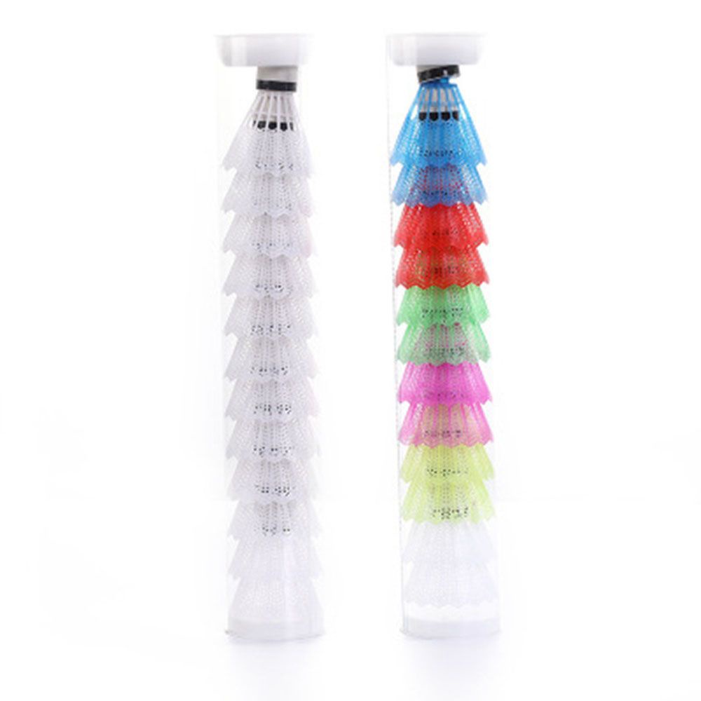 Set 12 quả cầu lông bằng nhựa siêu bền tiện lợi nhiều màu sắc