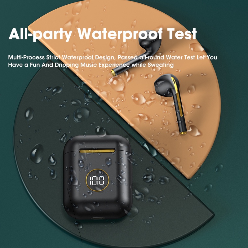 Tai Nghe Không Dây X1 TWS Bluetooth 5.2 Màn Hình Kỹ Thuật Số Có Mic