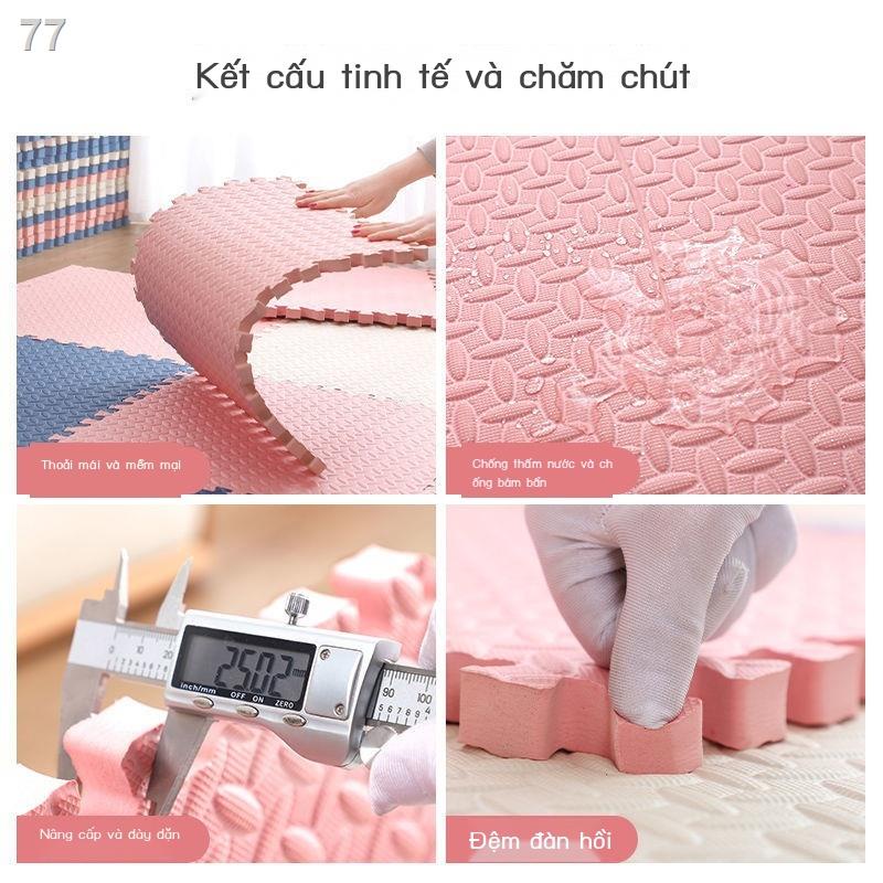 Thảm trải sàn dày 2,5cm cho trẻ em biết bò có thể ngăn ngừa ngã Thảm lót sàn phòng ngủ khâu 60 * 60 * 2,5cm
