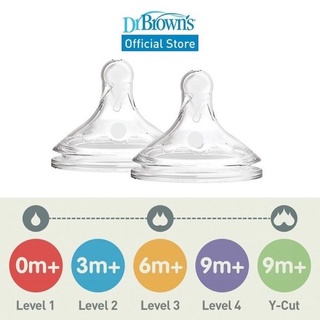 Núm ti bình sữa dr brown's options plus- cổ rộng