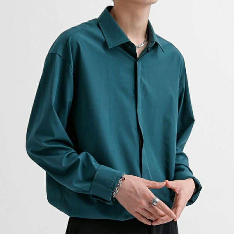 Áo sơ mi form rộng tay dài đi học đi làm đi chơi unisex nam nữ nhiều màu vải lụa mềm mịn ít nhăn SMRTD từ 40-85kg