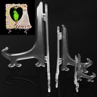 Set 3 chân đế đĩa bằng nhựa trong suốt