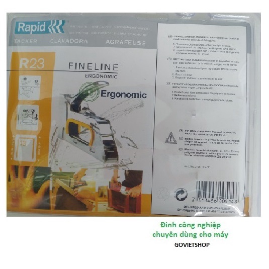 Máy bấm đinh R23 bấm bằng tay - Hiệu Rapid - Kềm bấm ghim dùng đinh 13/6 và 13/8