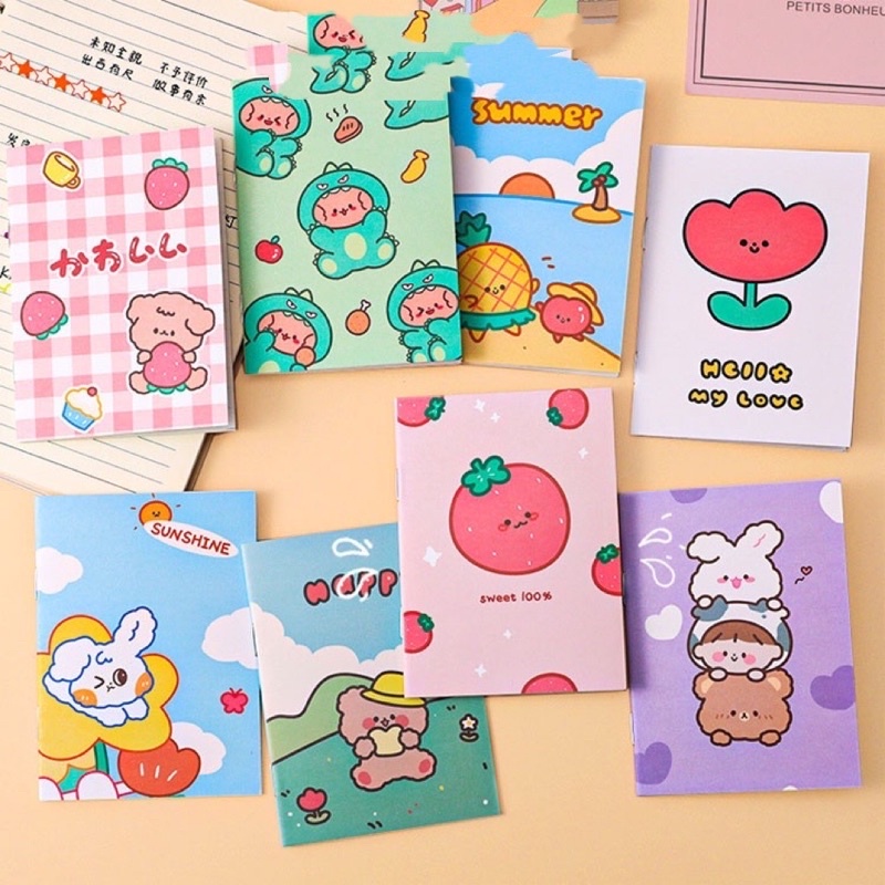 Sổ tay mini, sổ tay ghi chú mini cute dễ thương giá rẻ đẹp nhỏ gọn bỏ túi cho bé