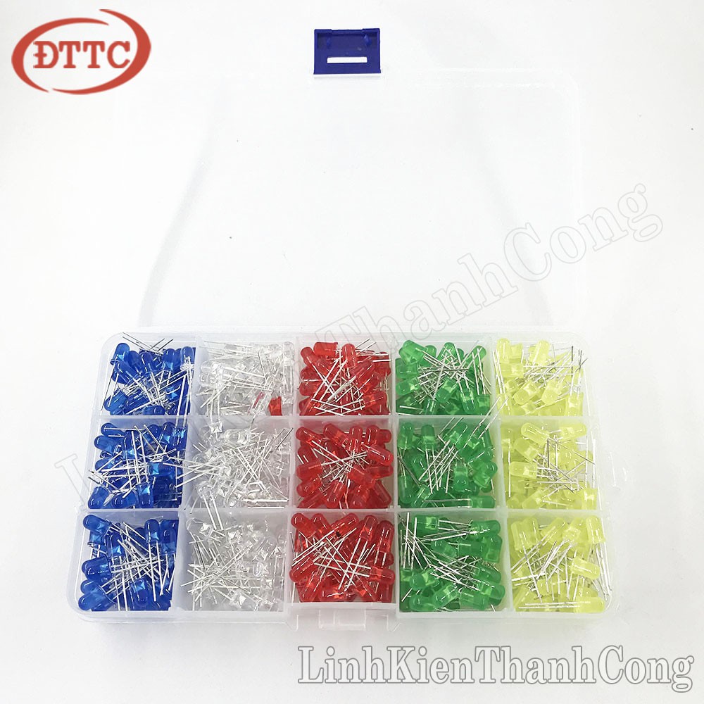 Combo LED 5mm 5 Màu 500 Cái