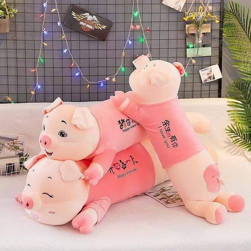 Gấu bông Gấu ôm mẫu heo áo 🐷 🐷 🐷