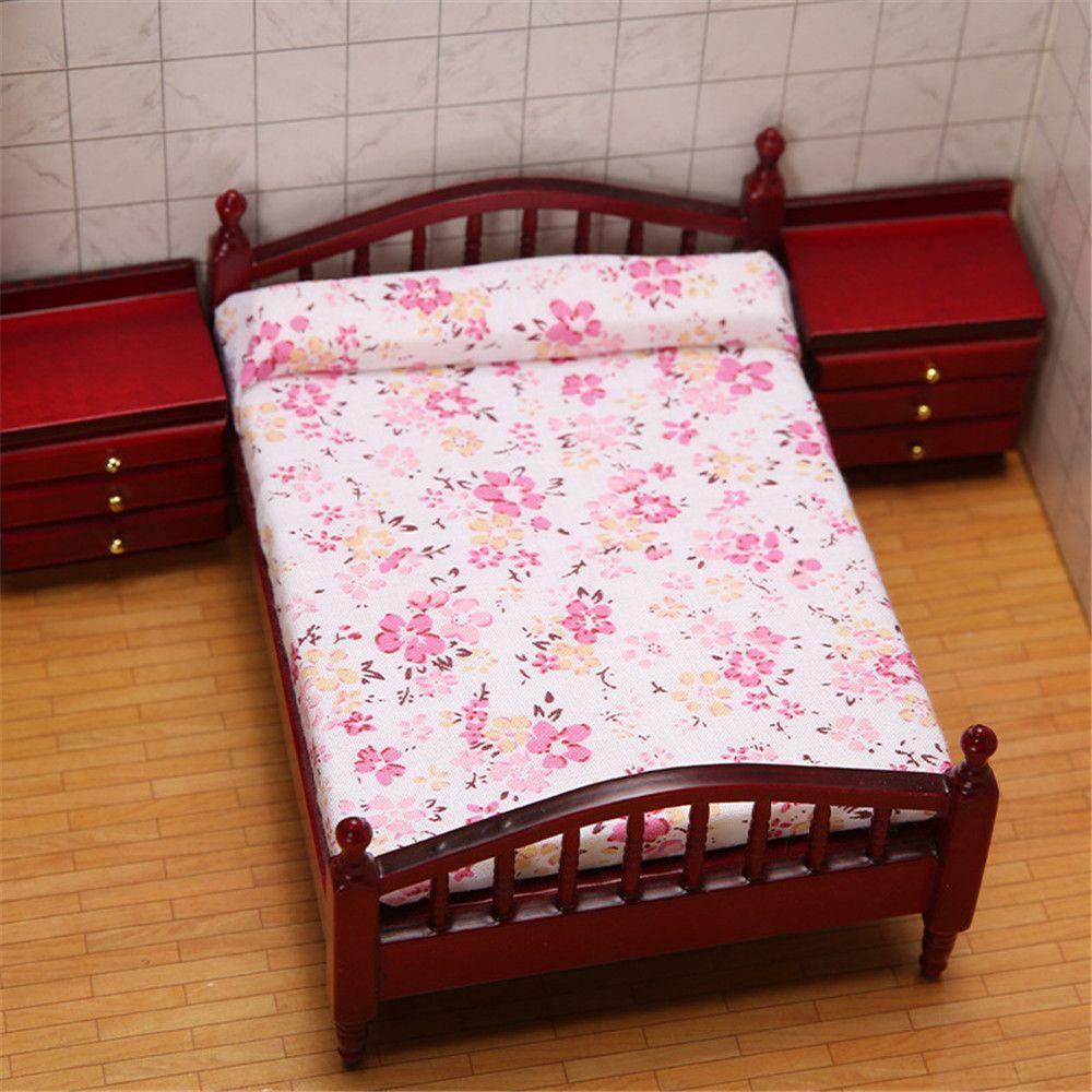 Giường Ngủ Mini Tỉ Lệ 1: 12 Trang Trí Nhà Búp Bê