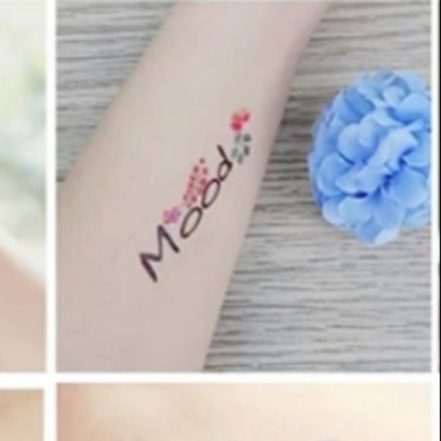 Hình xăm dán tatoo chữ Happy - Lucky sn10 a30 .Xăm dán tatoo mini tạm thời, size &lt;10x6cm