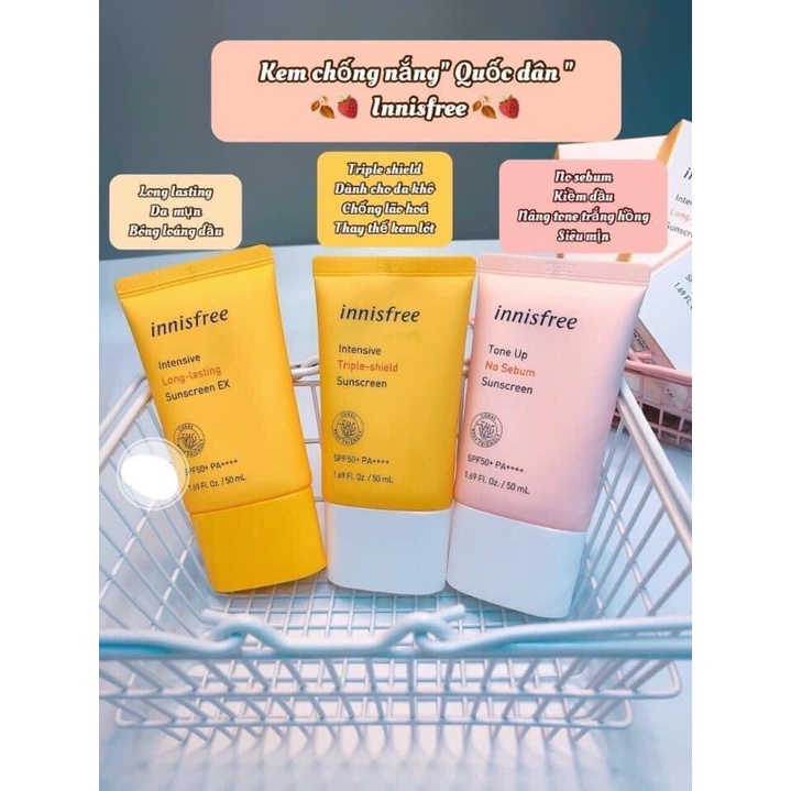Kem Chống Nắng  Cao Cấp Innisfree Lâu Trôi  Sáng Da