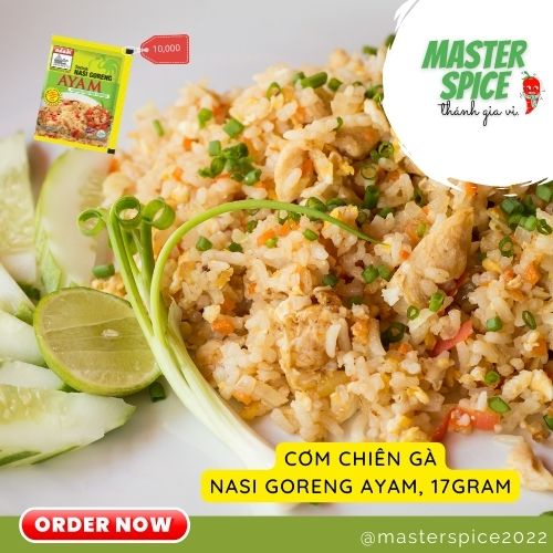 Gói gia vị Cơm chiên Gà khối lượng 17g