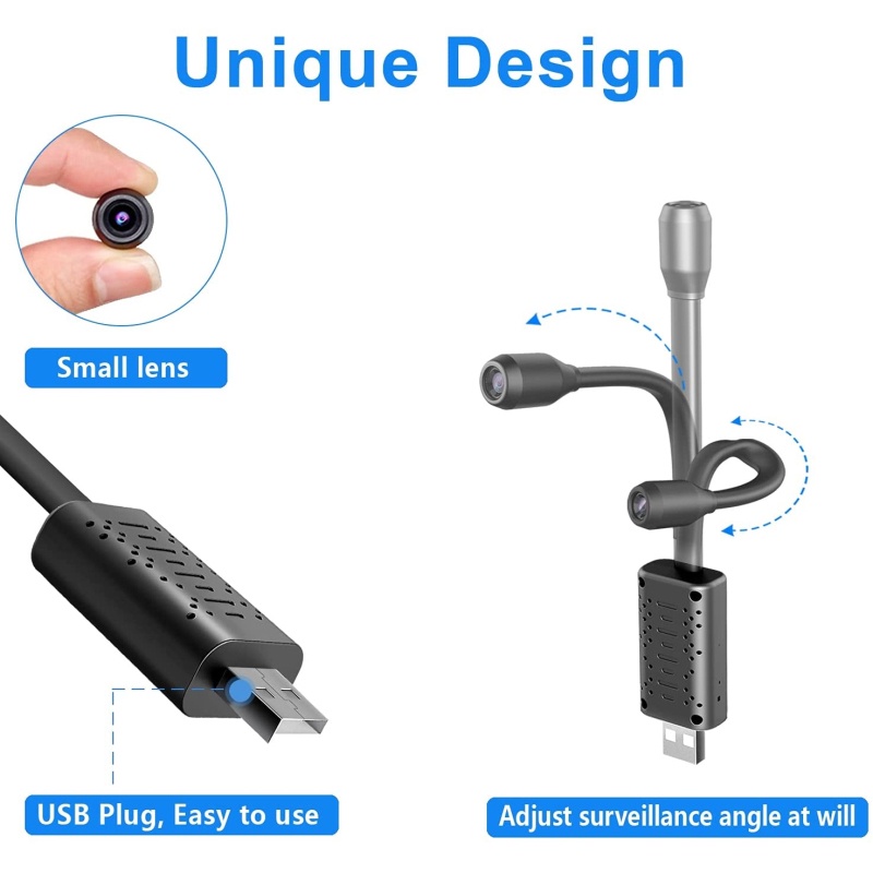 Camera An Ninh Không Dây mini Độ Phân Giải Cao Có Điều Khiển Từ Xa Cho ios / android