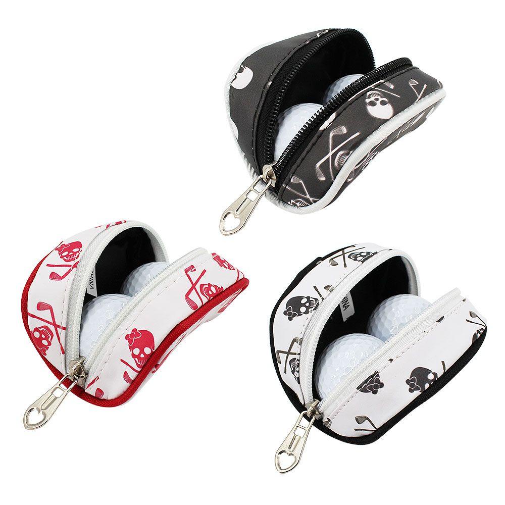 Túi Đeo Hông Đựng 2 Quả Bóng Golf + 3 Móc Khóa Hình Đầu Lâu Chất Lượng Cao