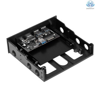 【enew】Multifunctional Extended CD Driver Panel 5.25/3.5'' Floppy Front Panel with Type-C Dual USB3.0 Ports SD TF Card Slot